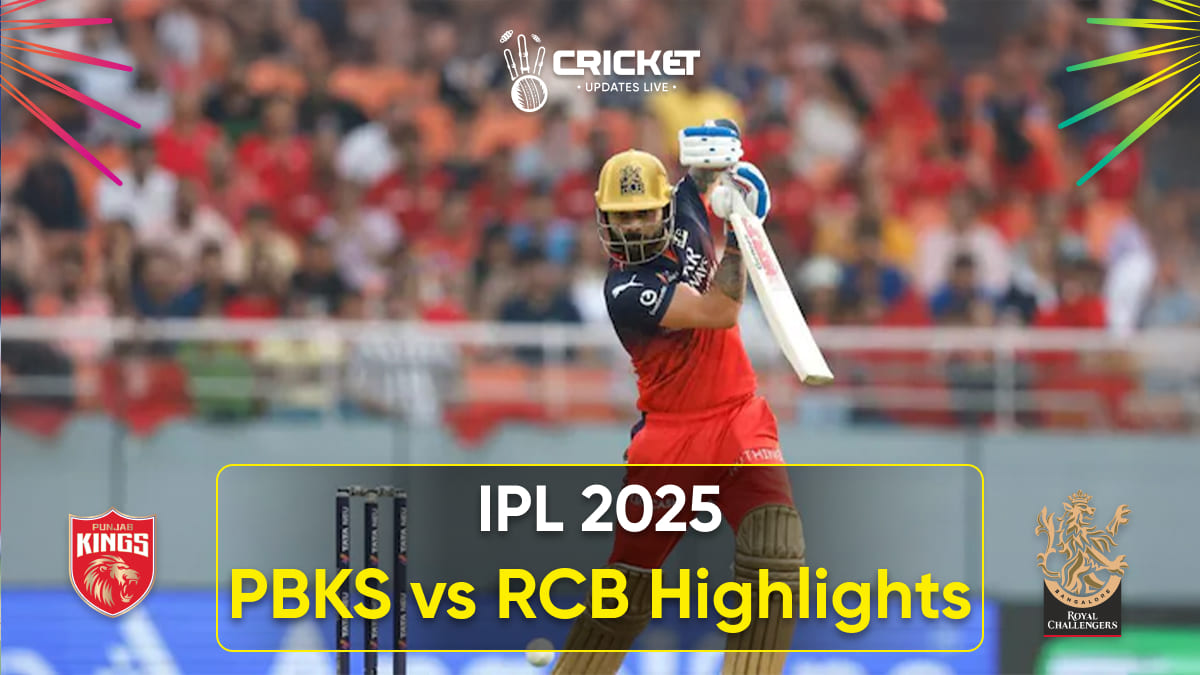pbks vs rcb highlights ipl 2025