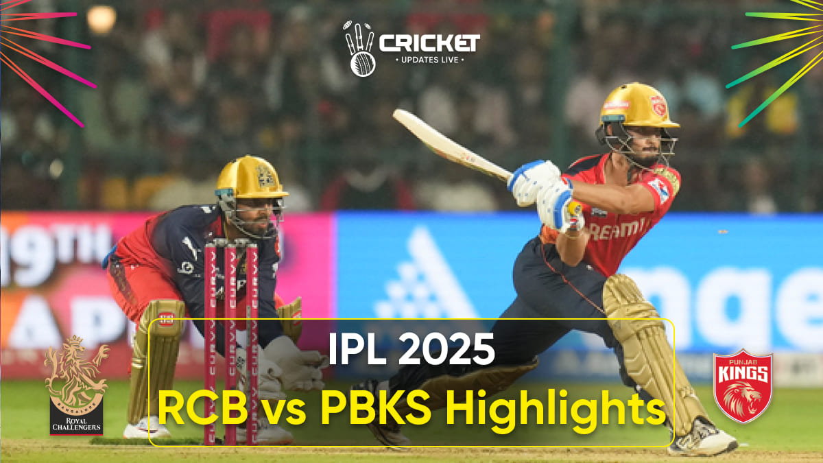 rcb vs pbks highlights ipl 2025
