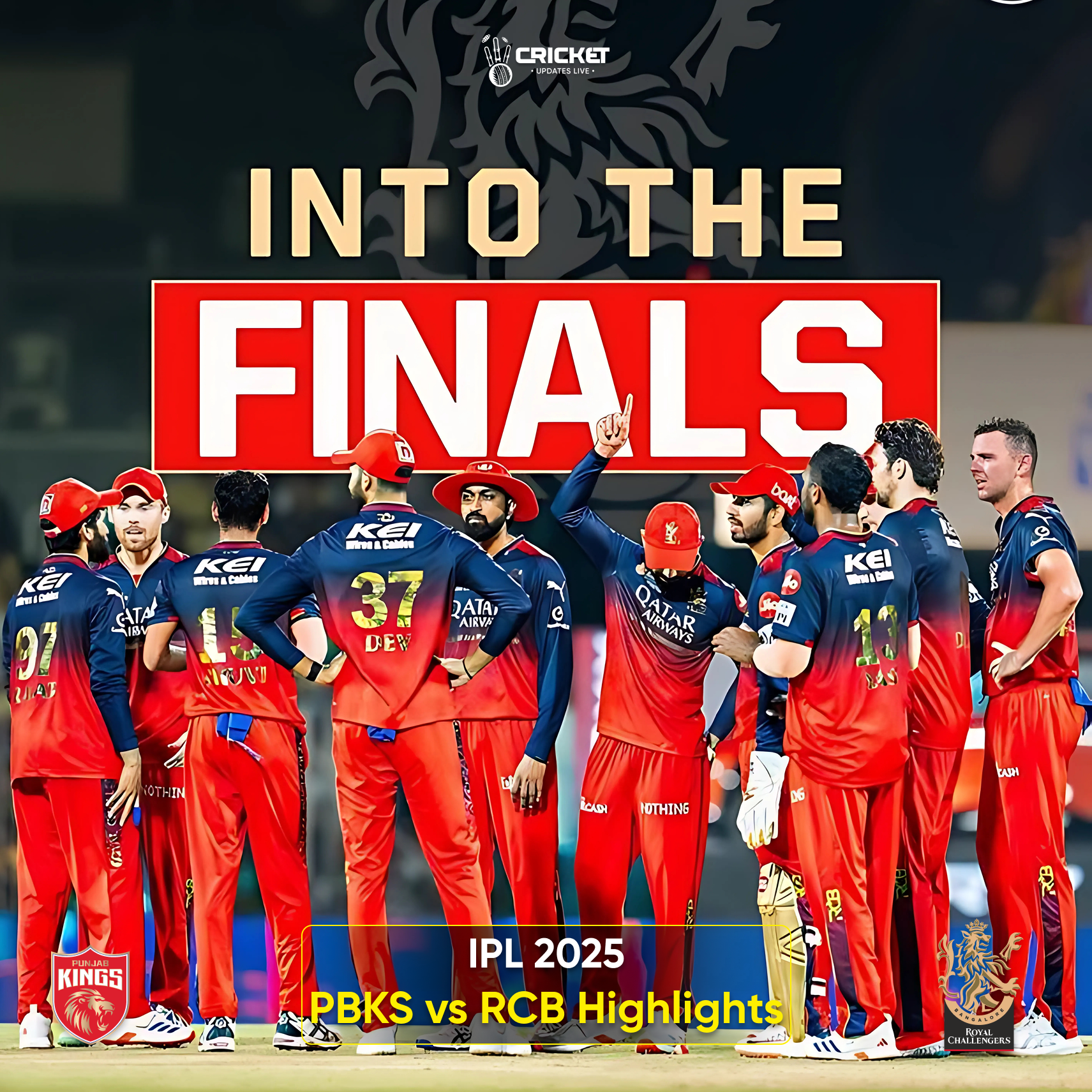 PBKS vs RCB Highlights: RCB Secures Big Win to Reach Final
