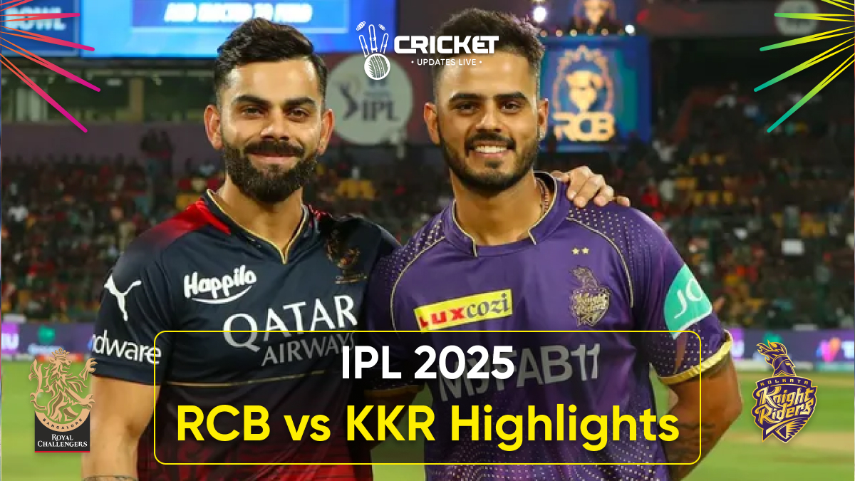 KKR vs RCB Highlights: Rain Wins as Match Gets Abandoned