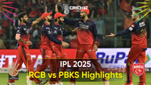 rcb vs pbks highlights ipl 2025